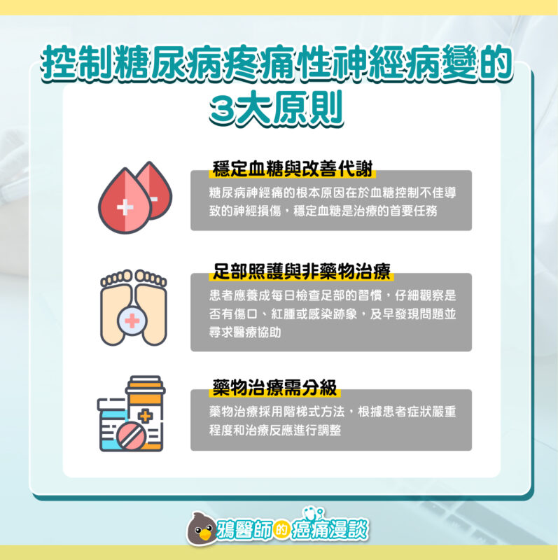 糖尿病疼痛性神經病變控制原則 控制糖尿病 神經病變